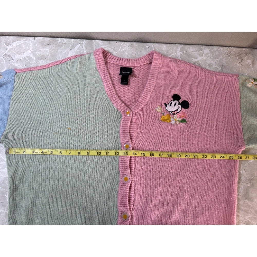 Disney Mickey Mouse And Friends Spring Pastel Girls Cardigan Plus Size 0 - Picture 10 of 11